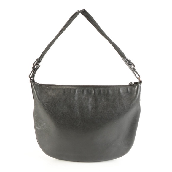 Authentic Gucci Razor Black Leather Bag With Nylon & Leather Strap - Picture 2 of 14